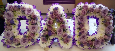 Letters - A deeply meaningful letter tribute, beautifully designed in soft lilac, purple and white tones with coordinating ribbon edging. A loving and elegant farewell piece, created to honour a cherished father and celebrate a lifetime of treasured memories.